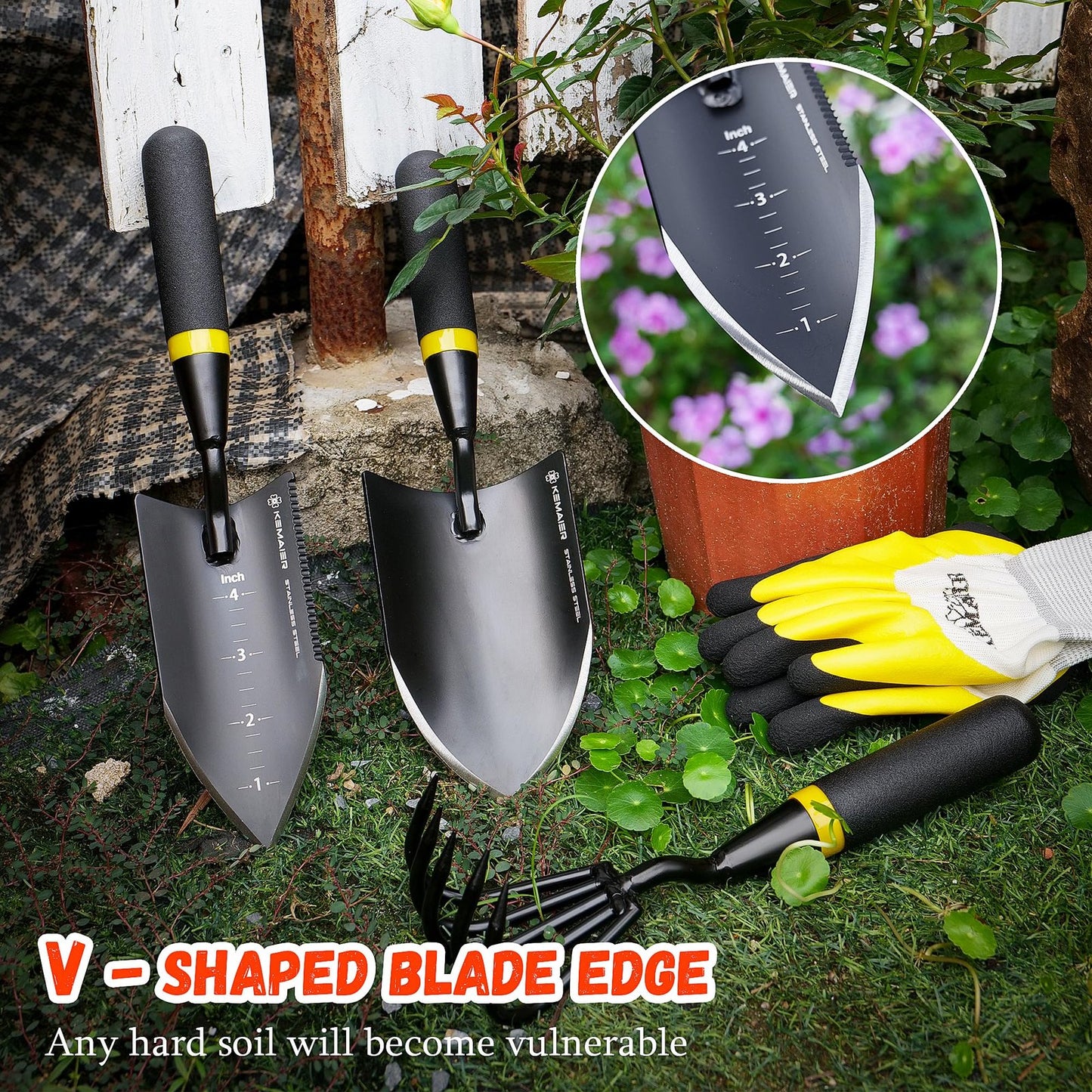 Garden Tool Set: Premium Heavy Duty Steel - view 5