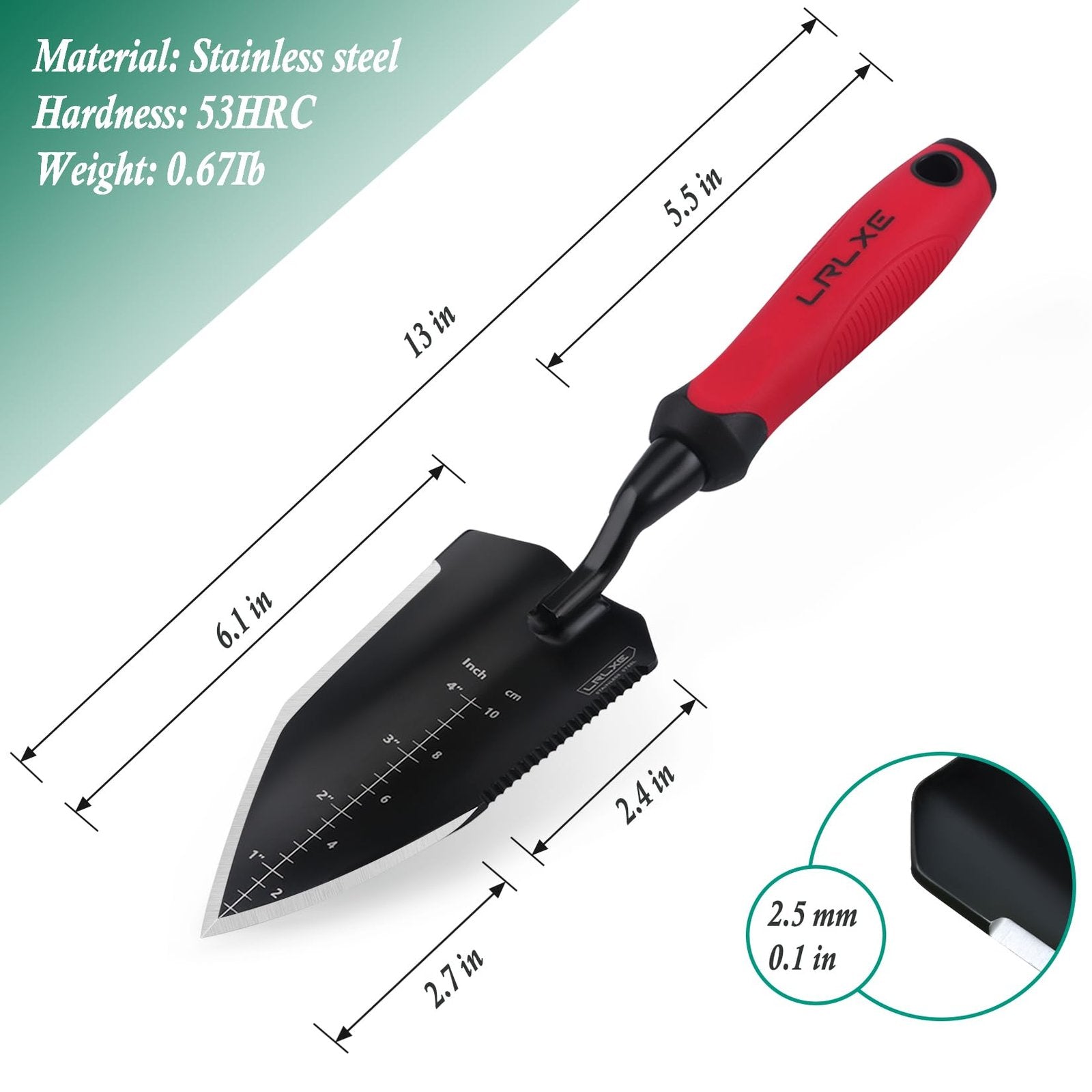 Garden Shovel: Heavy Duty Stainless Steel - view 2
